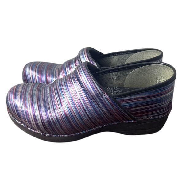 Dansko XP Professional Clogs Muliticolor Stripe Slip On Size 41 Healthcare - Picture 3 of 8